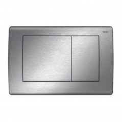 Plaque de commande WC TECE PLANUS inox brossé 2 touches