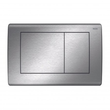 Plaque de commande WC TECE PLANUS inox brossé 2 touches