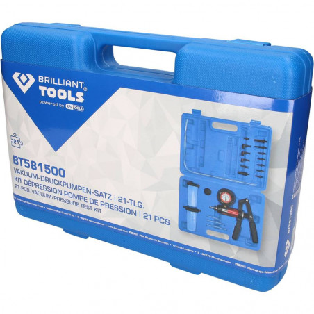 Coffret contrôle pression 21 pièces BRILLIANT TOOLS BT581500