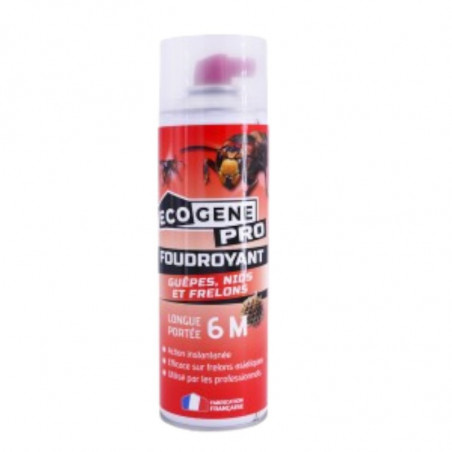 Foudroyant ECOGENE guêpes, nids et frelons longue portée 6M 500ml