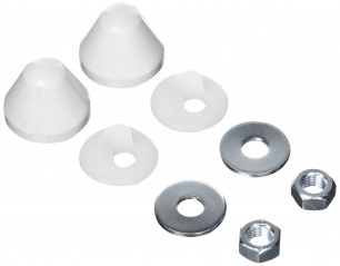 Cubretuercas + tuercas para varillas roscadas del bastidor soporte