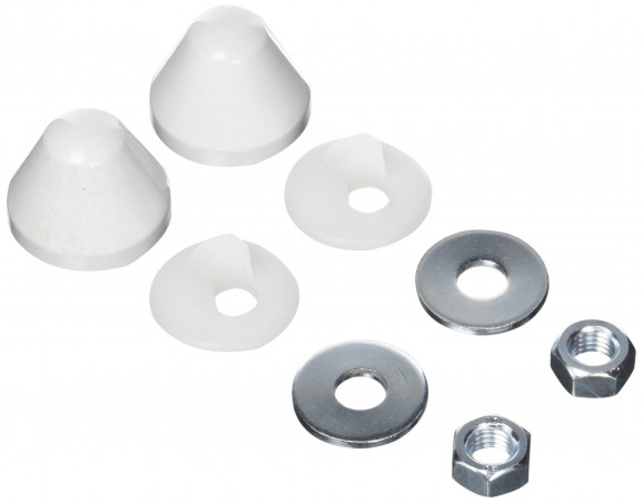Nut covers + nuts for support frame threaded rods