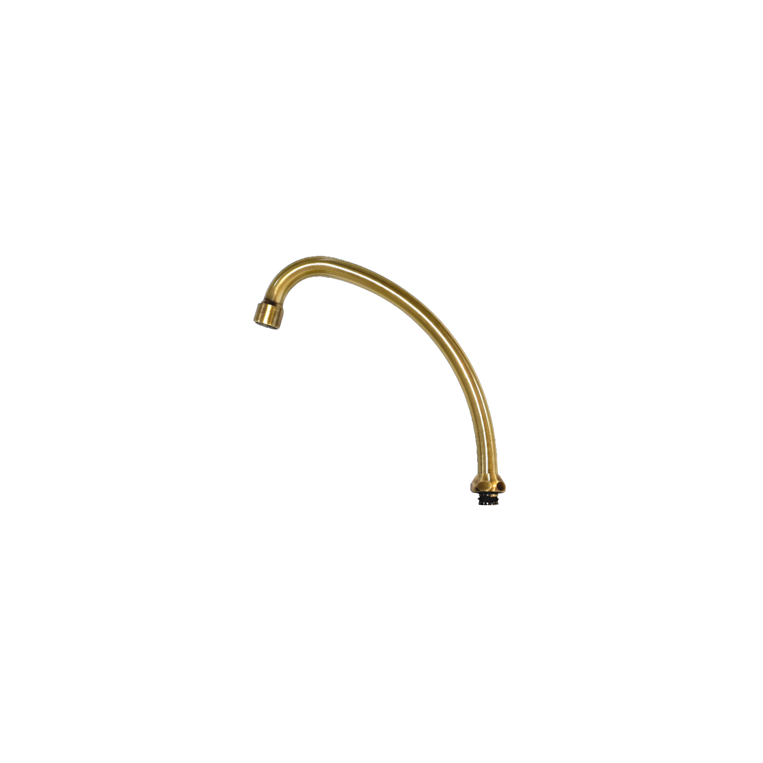 Bec col de cygne diamètre 18 mm vieux bronze pour mélangeur évier TIFFANY