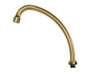 Bec col de cygne diamètre 18 mm vieux bronze pour mélangeur évier TIFFANY