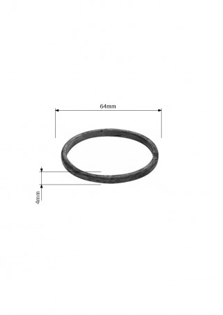 O-ring voor inbouw WC-bak 110.400/110.800 GEBERIT 894.082.00.1 - Afbeelding 2/2