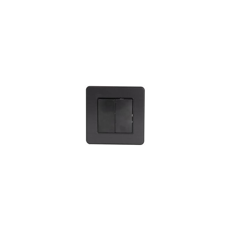 Double va-et-vient modèle KOURO métal noir brossé ZENITECH Double va-et-vient modèle KOURO métal noir brossé ZENITECH