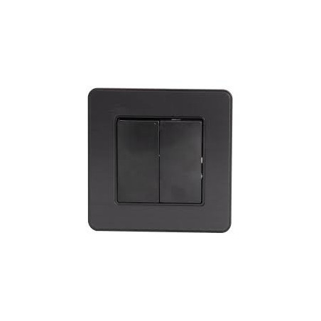 Double va-et-vient modèle KOURO métal noir brossé ZENITECH