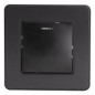 Va-et-vient à voyant modèle KOURO métal noir brossé ZENITECH Va-et-vient à voyant modèle KOURO métal noir brossé ZENITECH