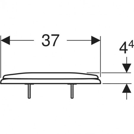 Toiletbril GEBERIT model Bastia bevestiging van onderen 503.123.00.1 - Afbeelding 3/3