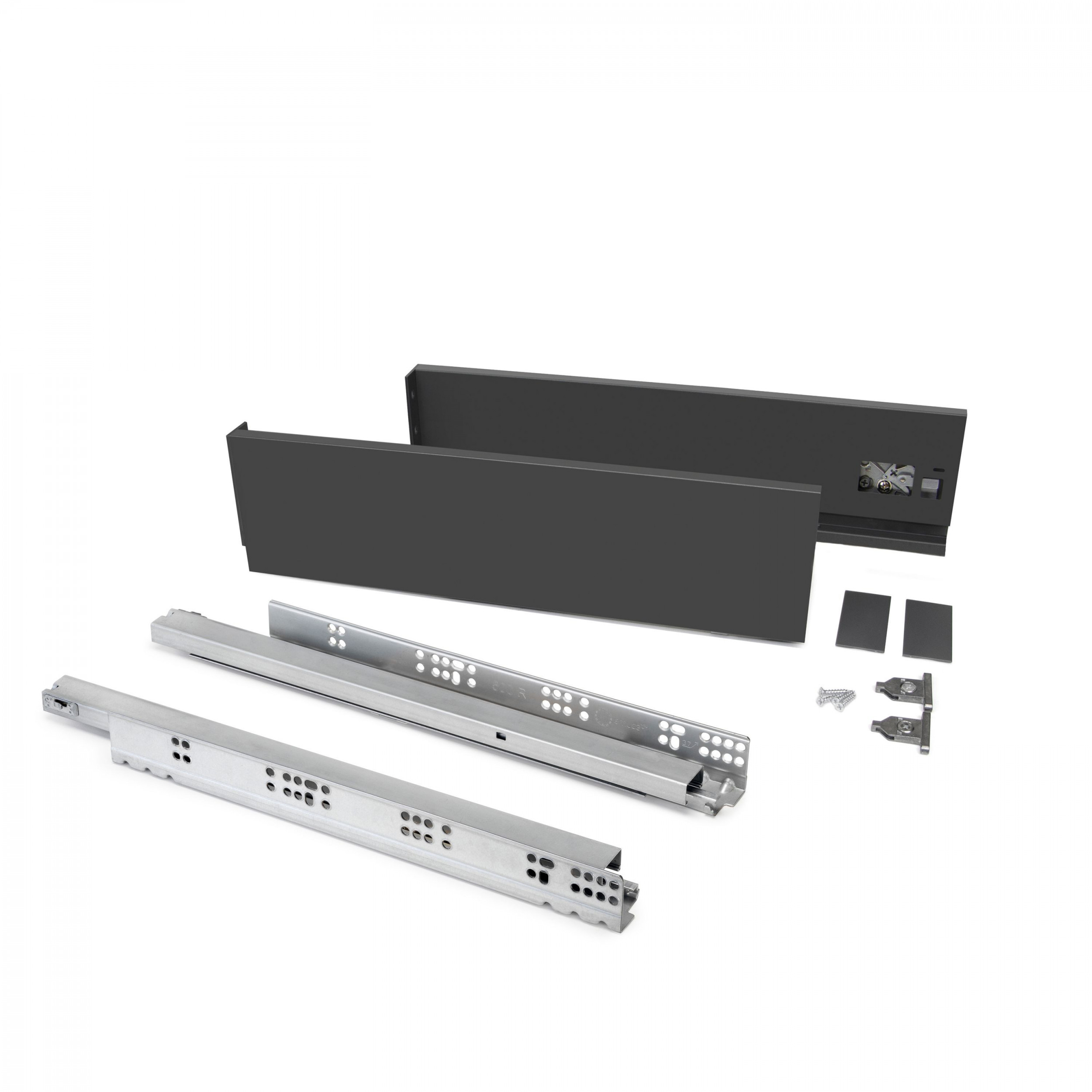 Kit de tiroir de cuisine Vertex EMUCA 60kg hauteur 178mm longueur 500mm gris anthracite