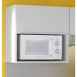 Meuble cuisine haut niche-four CLASSIK 60 cm 1 abattant blanc L.60 x P.35 x H.60 cm
