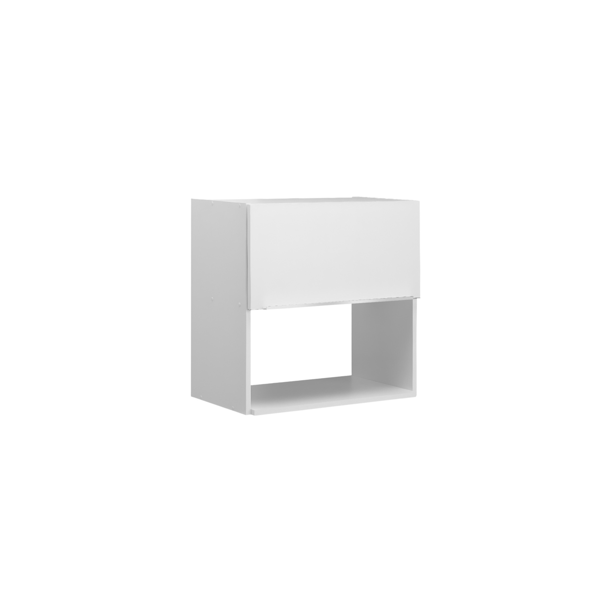 Meuble cuisine haut niche-four CLASSIK 60 cm 1 abattant blanc L.60 x P.35 x H.60 cm