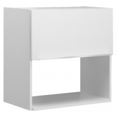 Meuble cuisine haut niche-four CLASSIK 60 cm 1 abattant blanc L.60 x P.35 x H.60 cm