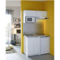 Meuble cuisine haut niche-four CLASSIK 60 cm 1 abattant blanc L.60 x P.35 x H.60 cm
