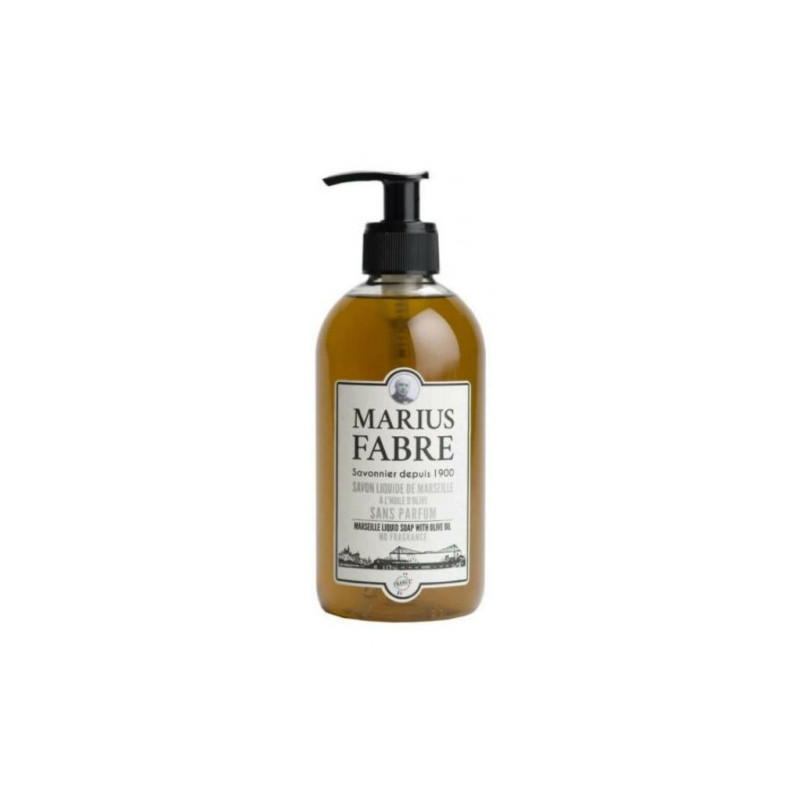 Savon liquide de Marseille pompe 400ml sans parfum MARIUS FABRE