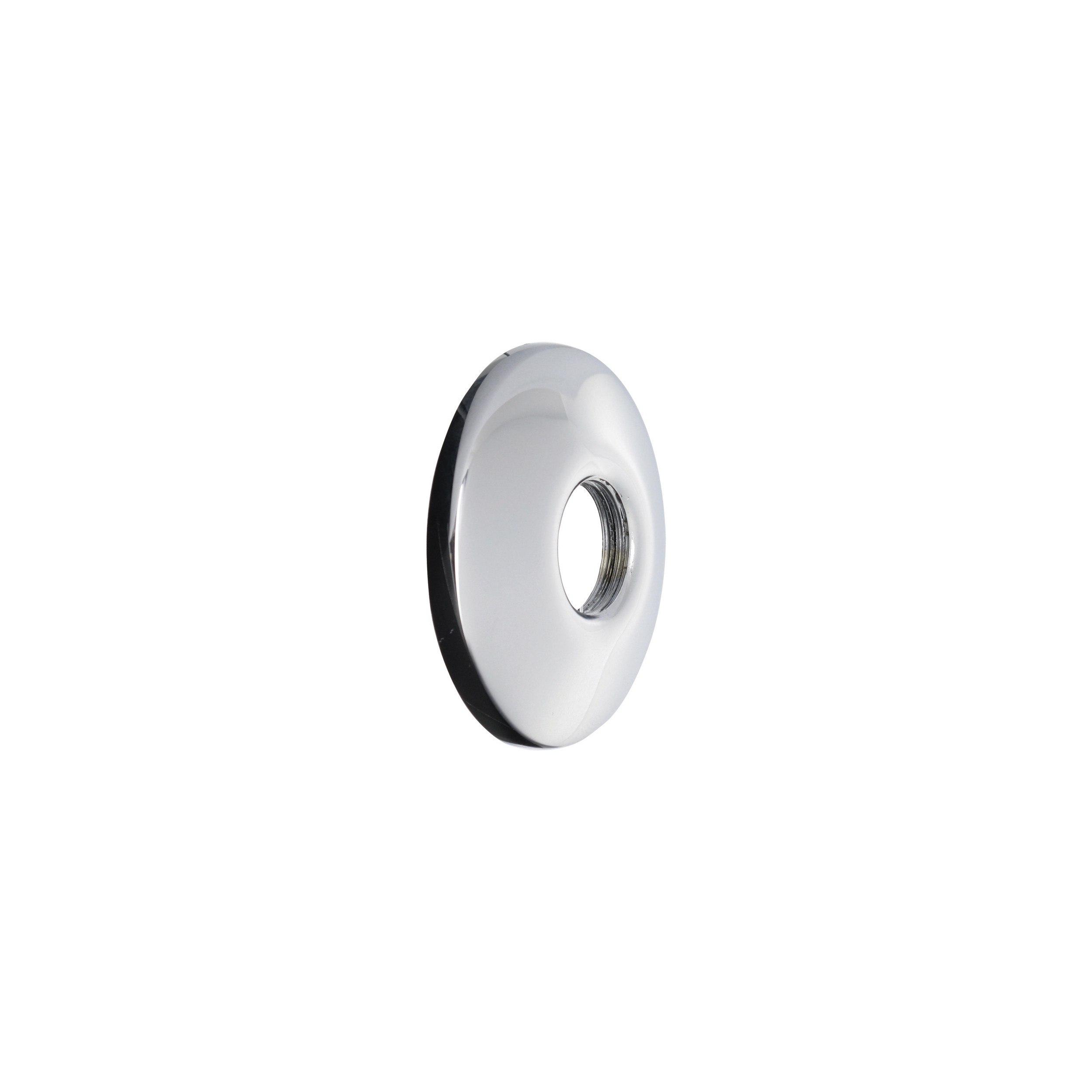Rounded rosette 12x17 chrome-plated per pair