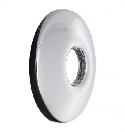 Rounded rosette 12x17 chrome-plated per pair