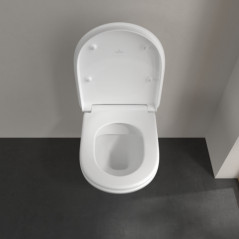 Abattant WC ViCare avec SoftClosing et QuickRelease Villeroy & Boch Blanc AntiBac