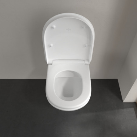 Abattant WC ViCare avec SoftClosing et QuickRelease Villeroy & Boch Blanc AntiBac