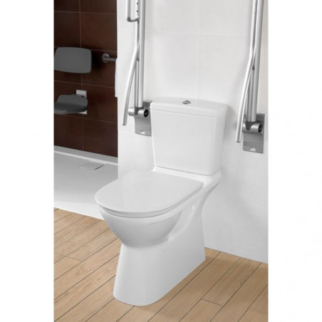 Abattant WC ViCare avec SoftClosing et QuickRelease Villeroy & Boch Blanc AntiBac