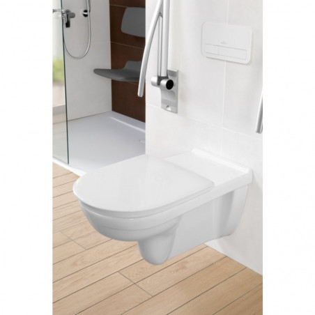 Abattant WC ViCare avec SoftClosing et QuickRelease Villeroy & Boch Blanc AntiBac