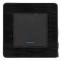 Bouton poussoir à voyant modèle KOURO métal noir brossé ZENITECH