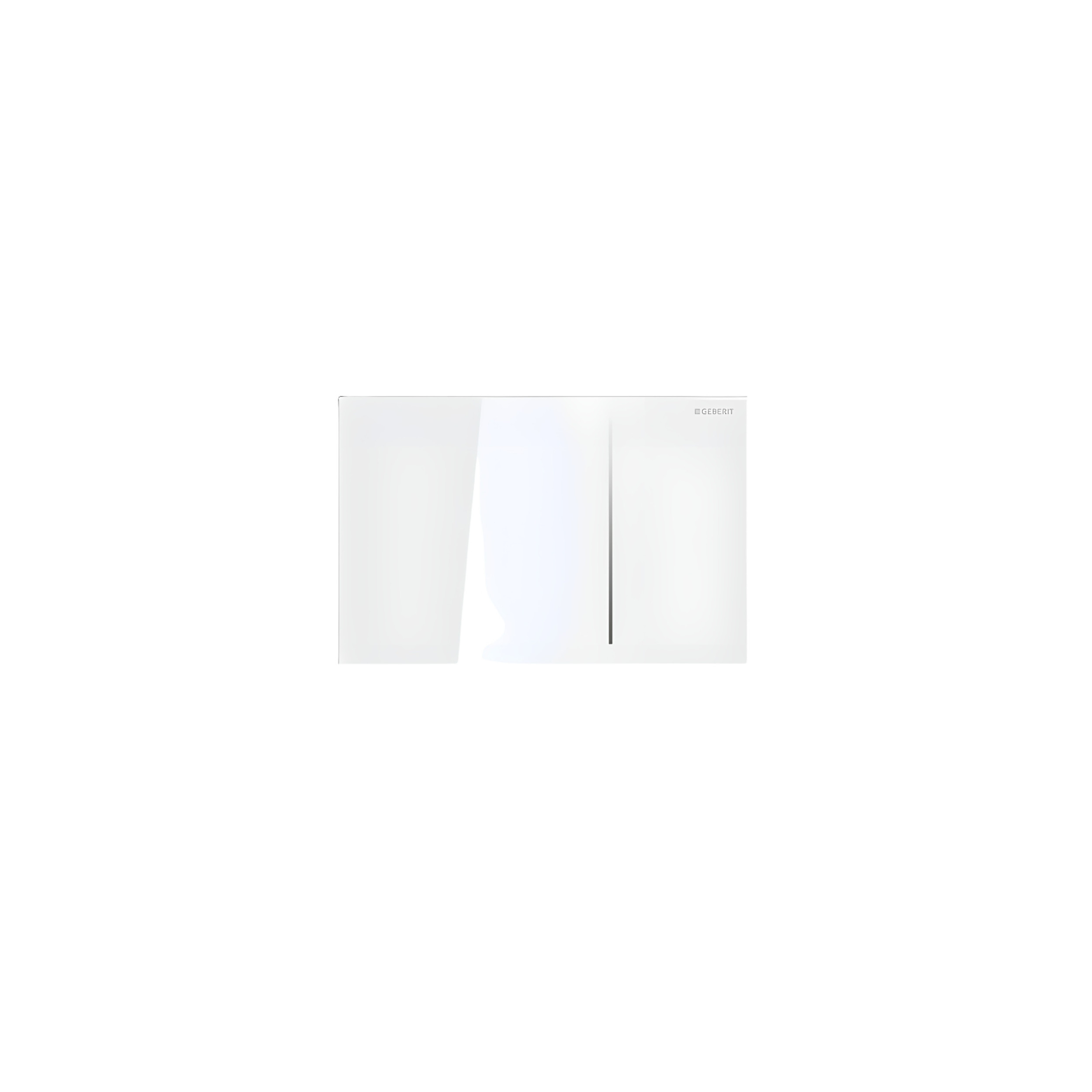 Geberit Sigma 70 inbouw WC bedieningspaneel, twee knoppen, wit