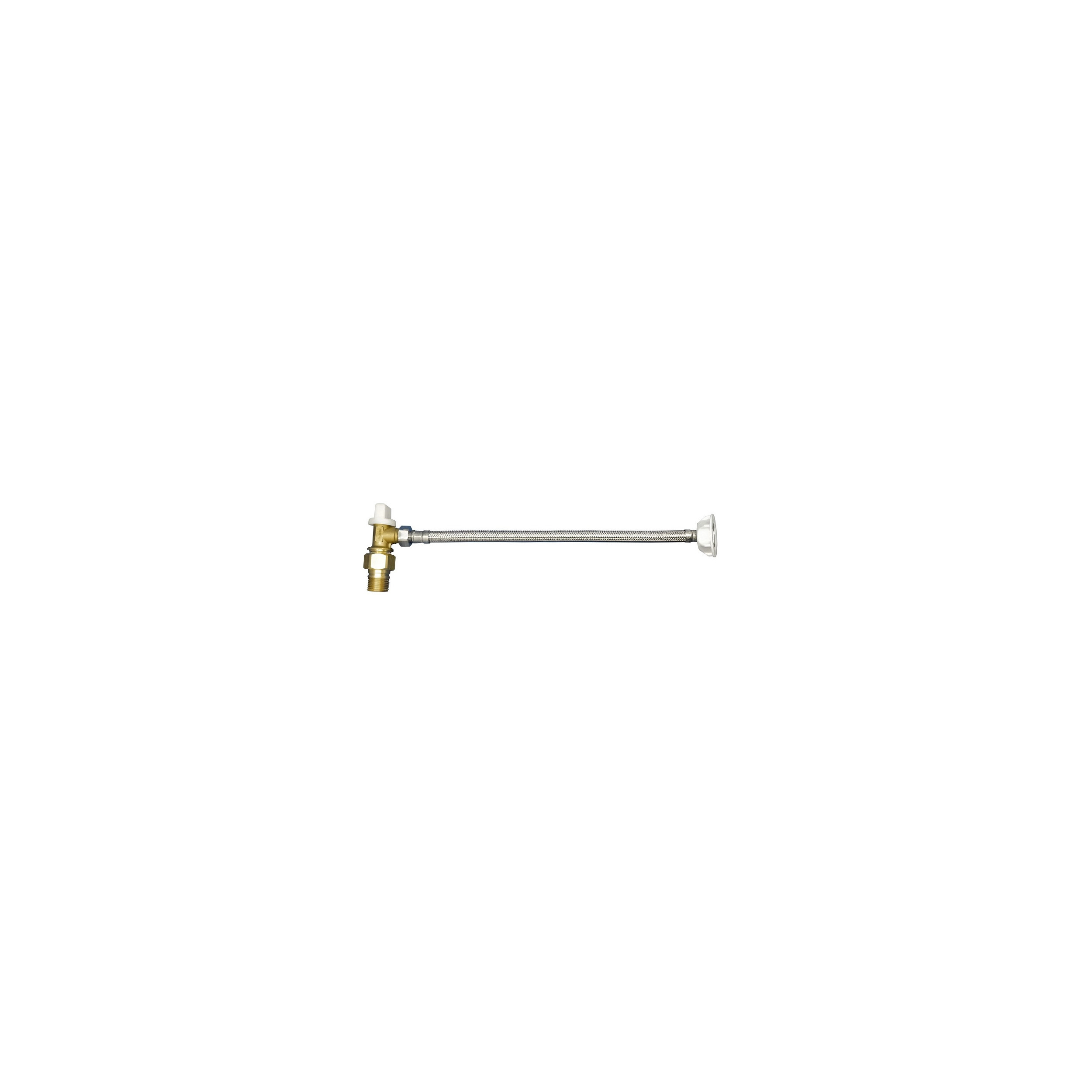 Flexible d'alimentation avec robinet d'arrêt 15x21 WC encastré Wisa XS