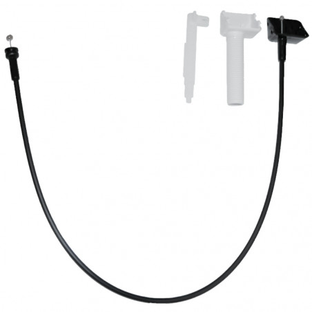 Complete rotary control cable for automatic sink emptying