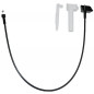 Complete rotary control cable for automatic sink emptying