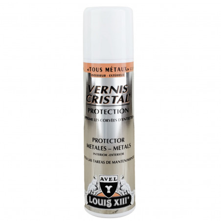 Crystal-clear high-gloss varnish for metal and gilding protection, interior/exterior, 150 ml