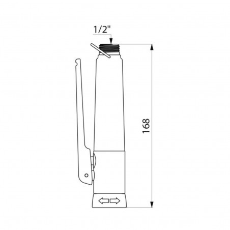 Mezclador profesional de ducha de cocina M1/2" rociador regulable, difusor antical, boquilla antichoque, negro