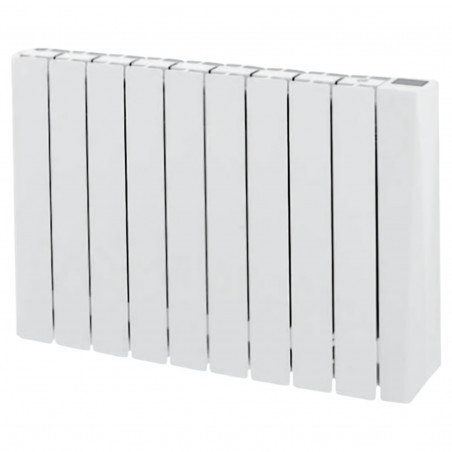 Radiateur électrique 1500W inertie fluide basse consommation, 9 éléments en aluminium