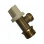 1/2" shut-off valve for concealed WC cistern with 3/8" angled hose, length 350 mm 1/2" shut-off valve for concealed WC cistern with 3/8" angled hose, length 350 mm