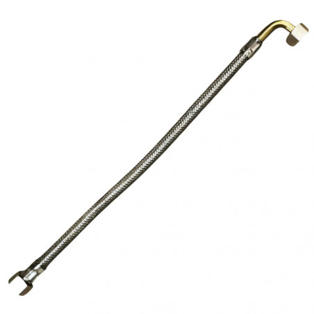 1/2" stopkraan voor inbouwreservoir met 3/8" haakse slang, lengte 350 mm