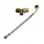 1/2" stopkraan voor inbouwreservoir met 3/8" haakse slang, lengte 350 mm