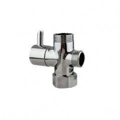 Valvola di inversione per colonna doccia in ottone cromato, 9 litri/minuto