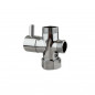 Chrome-plated brass shower column diverter, 9 liters / minute Chrome-plated brass shower column diverter, 9 liters / minute