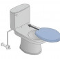 Equivalent seat GALA MARINA Manhattan grey, horizontal fixing Equivalent seat GALA MARINA Manhattan grey, horizontal fixing