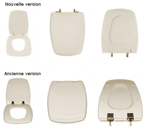 Toilet seat SELLES Cheverny, Opaline Pergamone