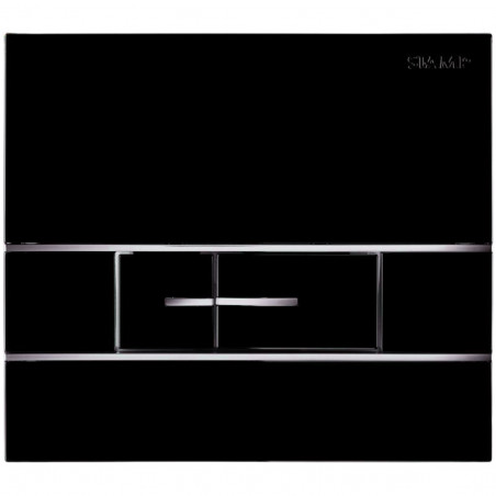Plaque de commande Segment Noir mat réservoirs encastrés Verso 350, Verso 1100, PMR, Intraslim, double volume