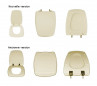 Toilet seat SELLES Cheverny, Bahamas beige Toilet seat SELLES Cheverny, Bahamas beige