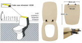 Toilet seat SELLES Cheverny, Bahamas beige Toilet seat SELLES Cheverny, Bahamas beige