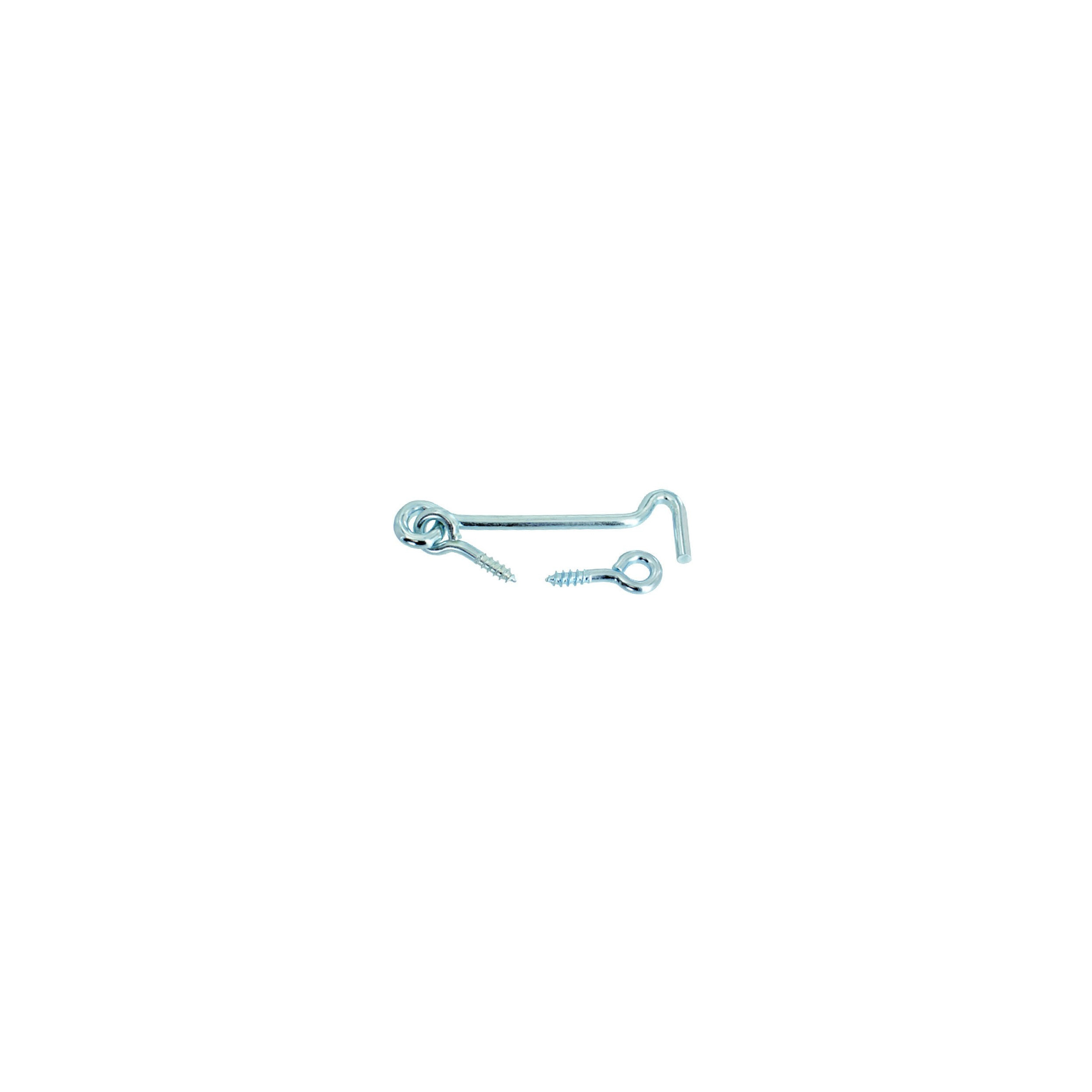 Zinc-plated steel wind hook 3.5x60mm 2 pieces