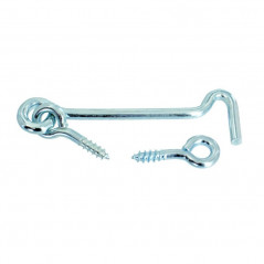 Zinc-plated steel wind hook 3.5x60mm 2 pieces