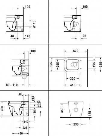 Abattant pour WC DURAVIT Happy'D2, blanc