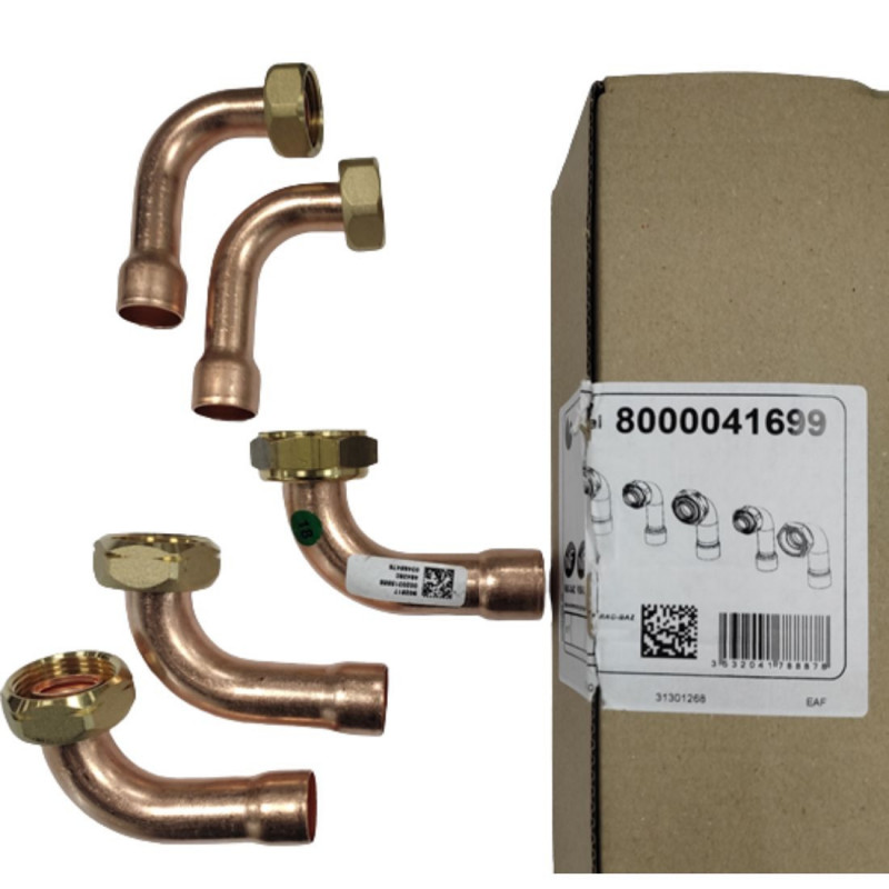 Manguitos de soldadura para placa de conexión SAUNIER DUVAL 8000041702 Manguitos de soldadura para placa de conexión SAUNIER DUVAL 8000041702