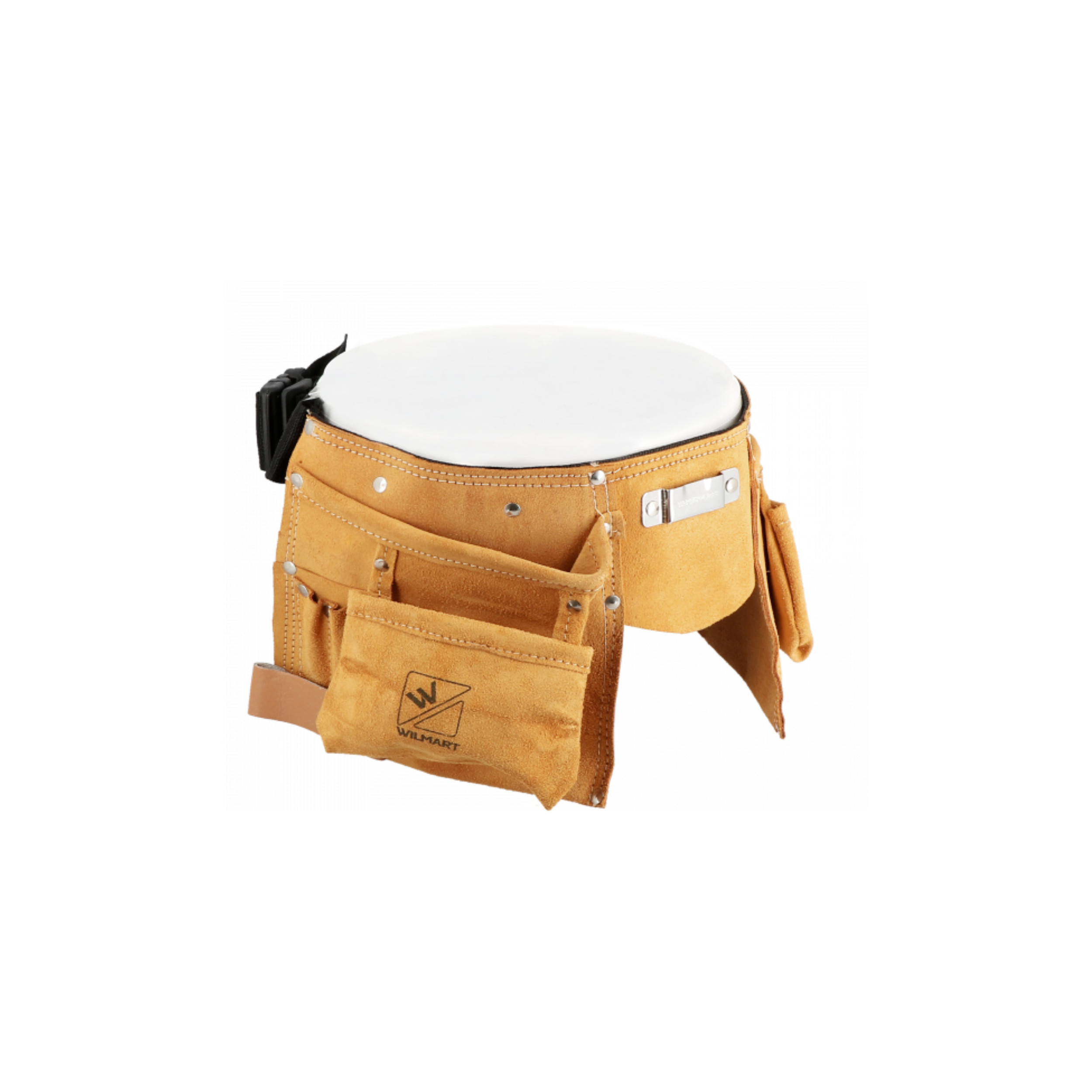 Werkzeuggürtel aus Leder, 10 Taschen