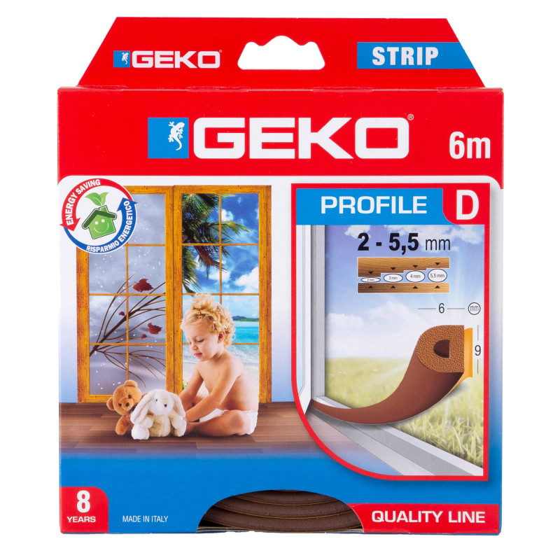 Brown EPDM adhesive gasket D-profile 6Mx9mm Brown EPDM adhesive gasket D-profile 6Mx9mm