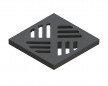 Quadratisches Verbundgitter für Duschabfluss 36501, 138 x 138 mm, schwarz Quadratisches Verbundgitter für Duschabfluss 36501, 138 x 138 mm, schwarz